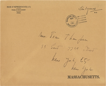 1952 John F. Kennedy Personally Addressed Envelope With Unsigned Photo (JSA)